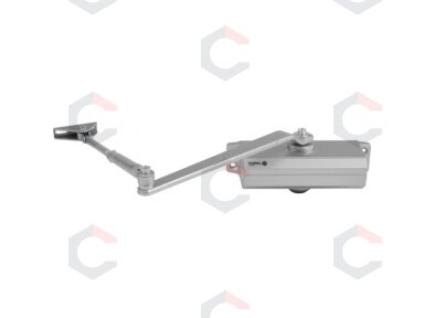 Durų uždarytuvas/pritraukėjas sidabrinis | 45-65 kg (78463) Durų uždarytuvas/pritraukėjas sidabrinis | 45-65 kg (78463)