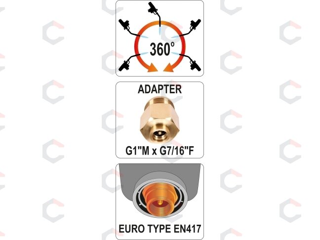 Dujinis rankinis degiklis turbo | 2800 °C | auto start/stop (YT-36715) 4