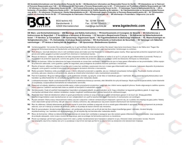 Automobilinių sistemų dūmų nuotėkio detektorius | 12 V | 15–20 l/min (74555B) 6 Automobilinių sistemų dūmų nuotėkio detektorius | 12 V | 15–20 l/min (74555B) 6