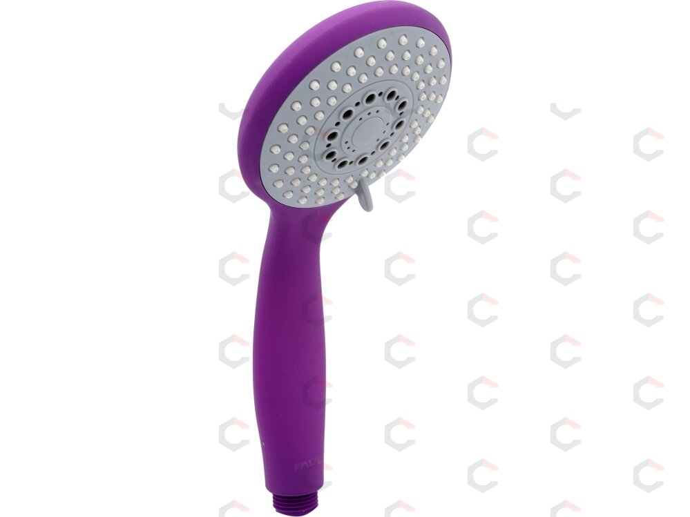 Dušo galvutė 3-jų funkcijų, violetinė spalva, "Salto violet" (75623) Dušo galvutė 3-jų funkcijų, violetinė spalva, "Salto violet" (75623)