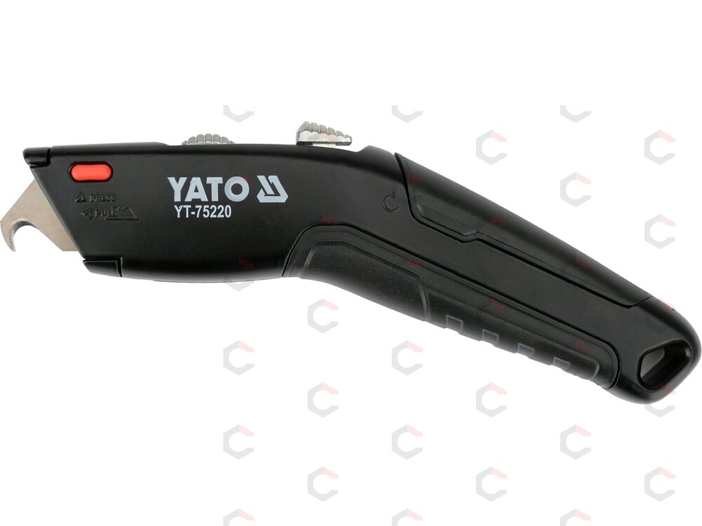 Dviejų funkcijų peilis | trapeciniai ir kabliniai ašmenys | 177 mm (YT-75220) 4 Dviejų funkcijų peilis | trapeciniai ir kabliniai ašmenys | 177 mm (YT-75220) 4