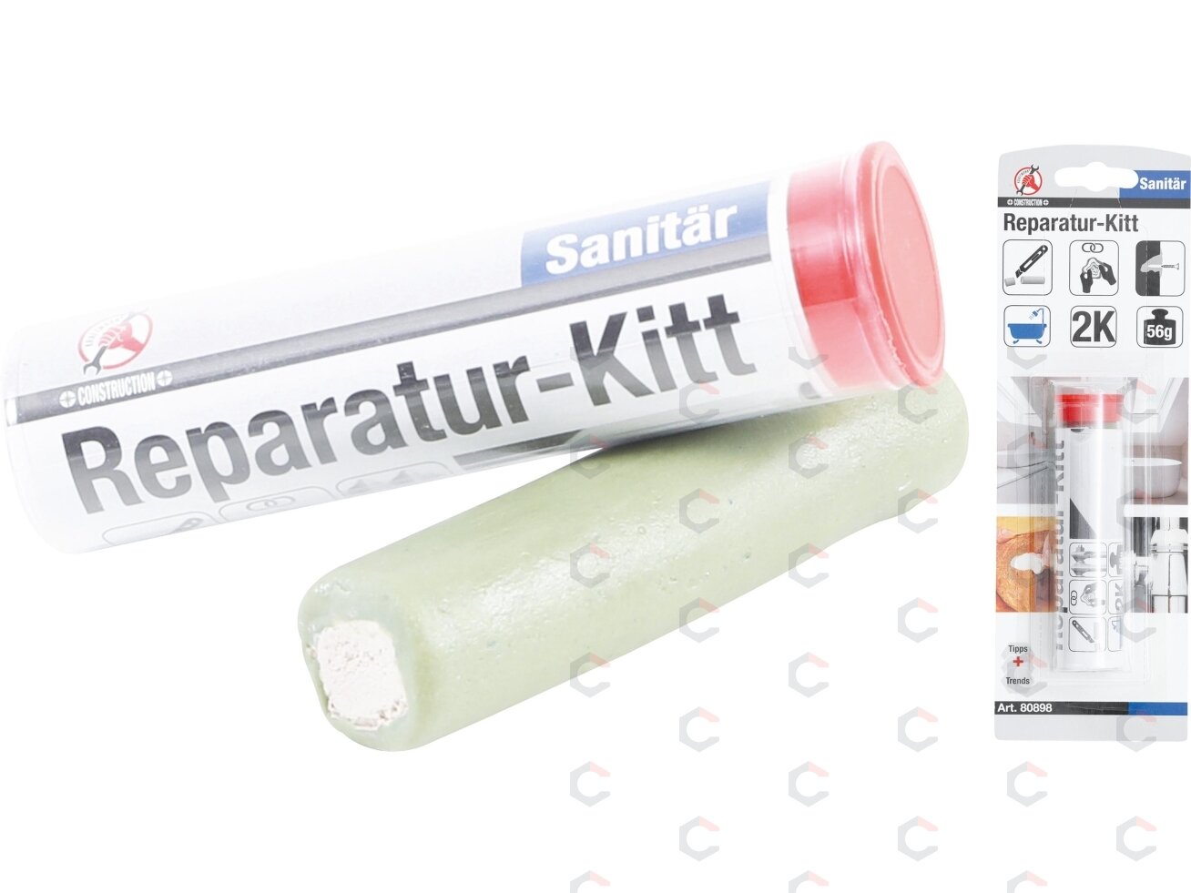Dviejų komponentų klijai sanitariniai (plastilinas) (80898) Dviejų komponentų klijai sanitariniai (plastilinas) (80898)