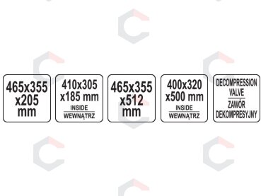 Dviejų hermetiškų dėklų YT-08890 ir YT-08895 rinkinys (YT-08896) 12 Dviejų hermetiškų dėklų YT-08890 ir YT-08895 rinkinys (YT-08896) 12