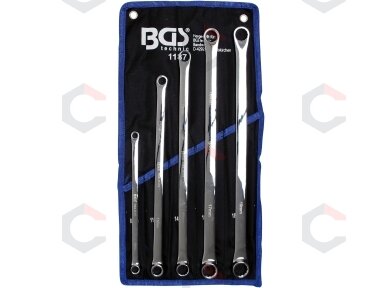 Dvigubo žiedo raktų rinkinys | ilgas tipas | 8 - 19 mm | 5 vnt. (1187) Dvigubo žiedo raktų rinkinys | ilgas tipas | 8 - 19 mm | 5 vnt. (1187)