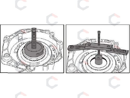 Dvigubos sankabos 7 greičių DSG pavarų dėžės nuėmimo įrankių rinkinys | VW Golf Audi A3 (S0122B) 4 Dvigubos sankabos 7 greičių DSG pavarų dėžės nuėmimo įrankių rinkinys | VW Golf Audi A3 (S0122B) 4