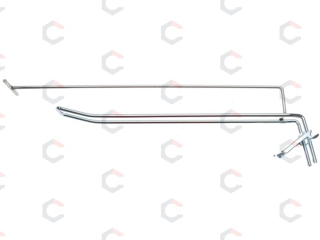 Dvigubas kabliukas prekybiniam stendui | 300 x 4,8 mm | su atramine rankena ir kryžminiu kaiščiu (89919) Dvigubas kabliukas prekybiniam stendui | 300 x 4,8 mm | su atramine rankena ir kryžminiu kaiščiu (89919)