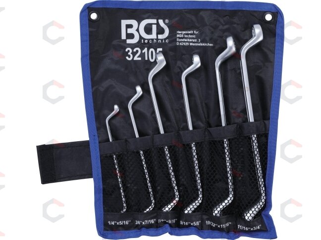 Dvigubo žiedo raktų rinkinys | lenkti | 1/4 "- 3/4" | Coliniai dydžiai | 6 vnt. (32105) 1 Dvigubo žiedo raktų rinkinys | lenkti | 1/4 "- 3/4" | Coliniai dydžiai | 6 vnt. (32105) 1