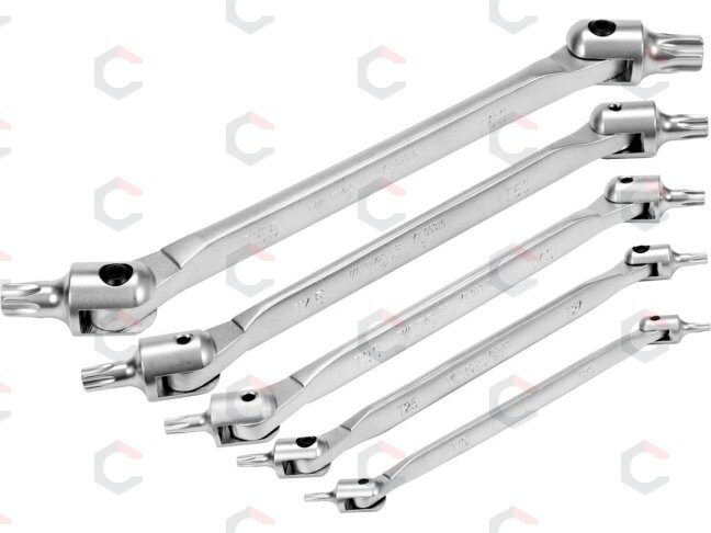 Dvipusių šarnyrinių raktų rinkinys | T-Star (Torx) T15 -T60 (YT-05320) Dvipusių šarnyrinių raktų rinkinys | T-Star (Torx) T15 -T60 (YT-05320)