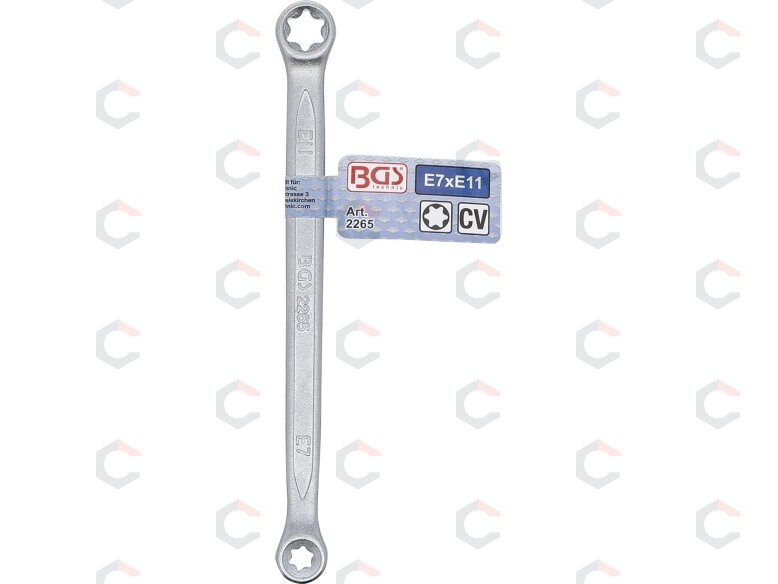 Dvigubo žiedo raktas E tipo galvutėms | E7xE11 (2265) 2 Dvigubo žiedo raktas E tipo galvutėms | E7xE11 (2265) 2
