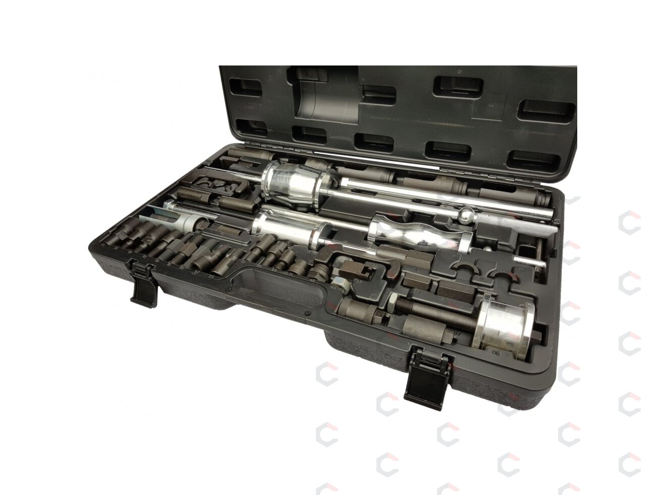 Dyzelinių purkštukų išėmimo, iškalimo ir išsukimo rinkinys Maxi (SK1306) 4 Dyzelinių purkštukų išėmimo, iškalimo ir išsukimo rinkinys Maxi (SK1306) 4