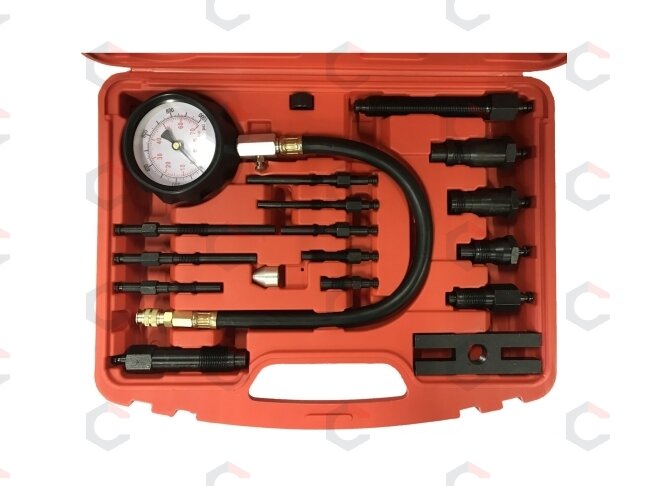 Dyzelinis kompresijos matuoklis su adapteriais (62660V-1) 1 Dyzelinis kompresijos matuoklis su adapteriais (62660V-1) 1