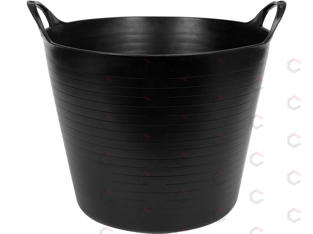Elastinis plastikinis indas / tara | juodas lankstus kibiras | 27 l (35580) 1 Elastinis plastikinis indas / tara | juodas lankstus kibiras | 27 l (35580) 1
