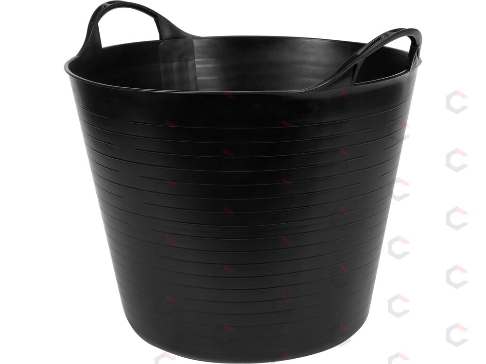 Elastinis plastikinis indas / tara | juodas lankstus kibiras | 27 l (35580) Elastinis plastikinis indas / tara | juodas lankstus kibiras | 27 l (35580)