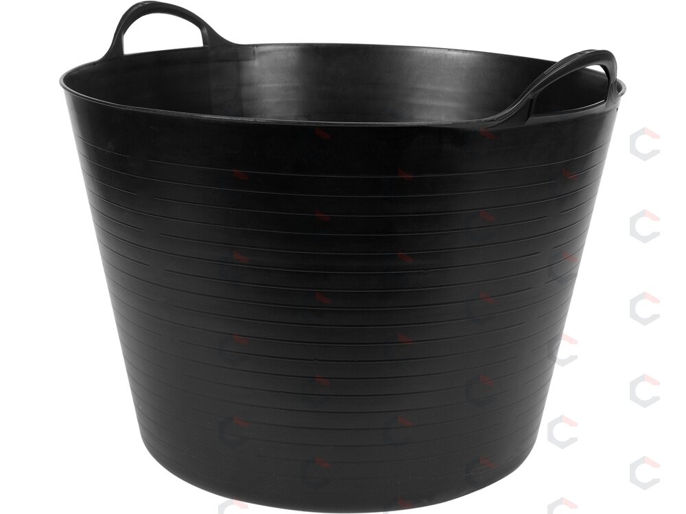 Elastinis plastikinis indas / tara | juodas lankstus kibiras | 42 l (35581) Elastinis plastikinis indas / tara | juodas lankstus kibiras | 42 l (35581)