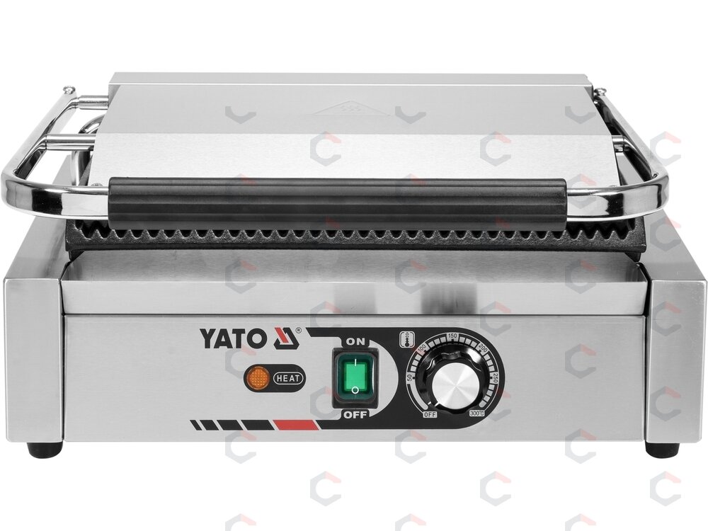 Kontaktinis panini grilis YATO | pilnai rifliuotas (YG-04557) 2