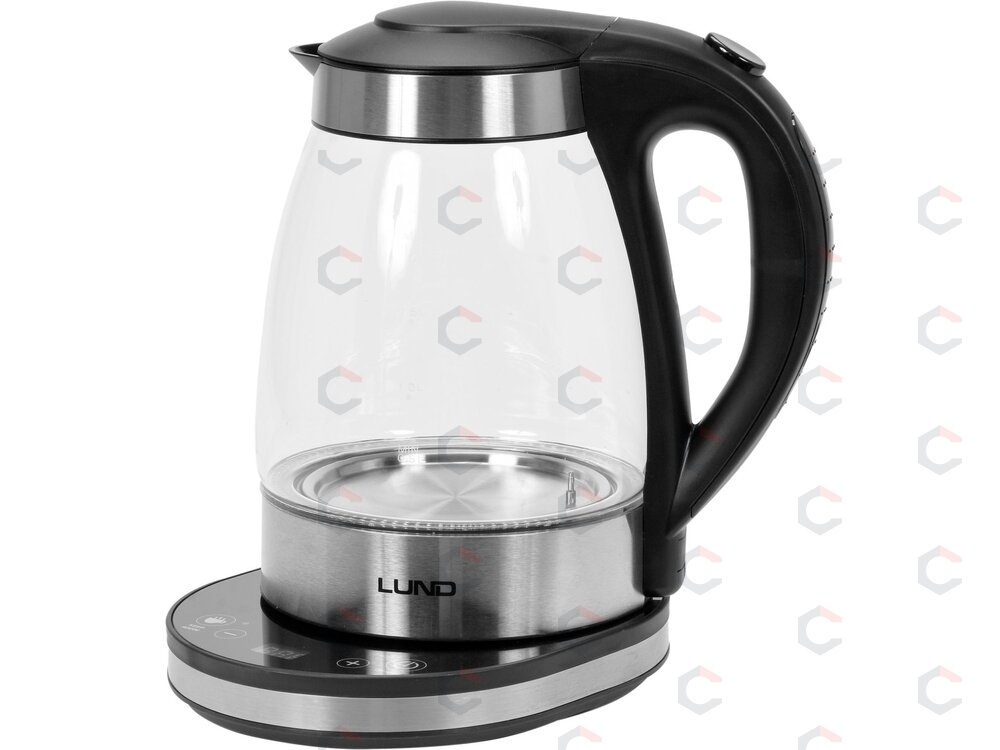 Elektrinis stiklinis virdulys LUND | LED | 1,8 l | temperatūros reguliavimas (68174)