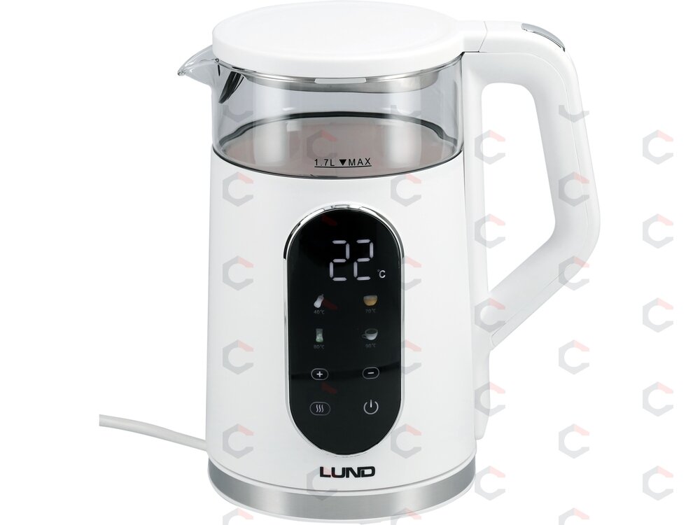 Elektrinis virdulys LUND | 1,7 l | temperatūros reguliavimas | baltas (68224) 1 Elektrinis virdulys LUND | 1,7 l | temperatūros reguliavimas | baltas (68224) 1