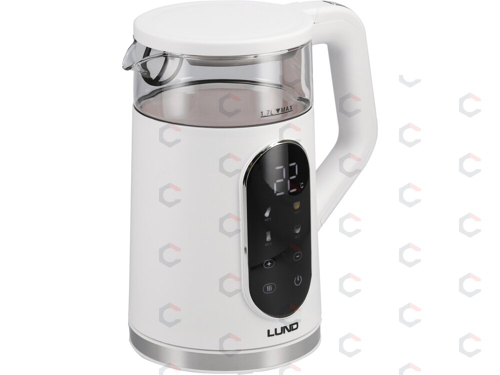 Elektrinis virdulys LUND | 1,7 l | temperatūros reguliavimas | baltas (68224) Elektrinis virdulys LUND | 1,7 l | temperatūros reguliavimas | baltas (68224)