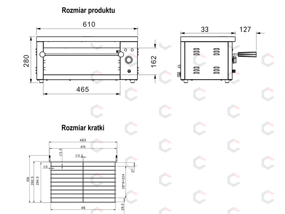 Elektrinis skrudintuvas YATO | 2000 W | 61 × 33 × 28 cm (YG-04650) 8