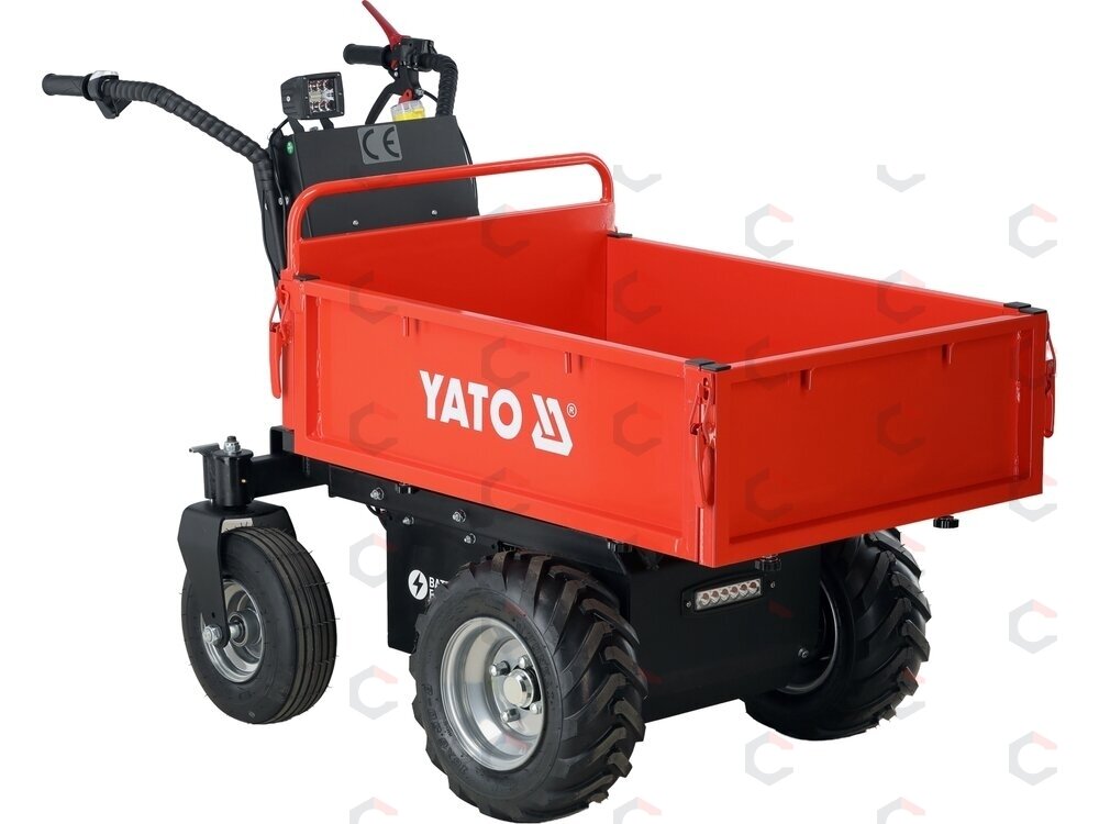 Elektrinis savivartis vežimėlis | 1000 W | 500 kg (YT-86120) 1 Elektrinis savivartis vežimėlis | 1000 W | 500 kg (YT-86120) 1