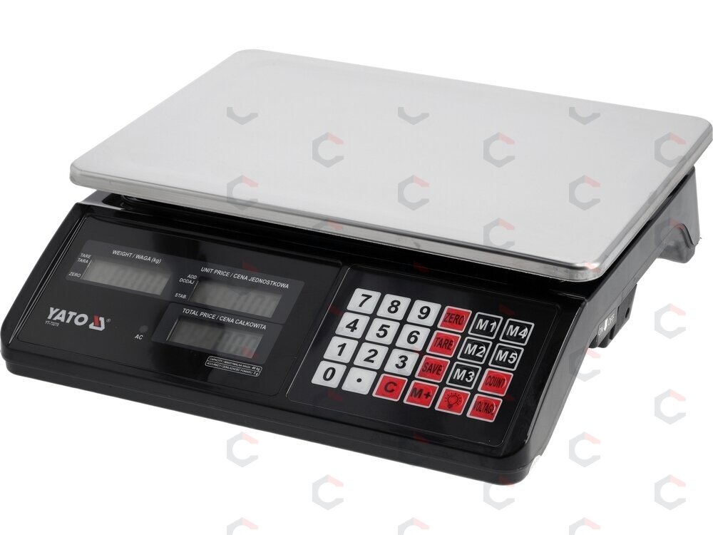Elektroninės prekybinės svarstyklės | dvipusis ekranas | 40 kg | 5 g (YT-73270) 1 Elektroninės prekybinės svarstyklės | dvipusis ekranas | 40 kg | 5 g (YT-73270) 1