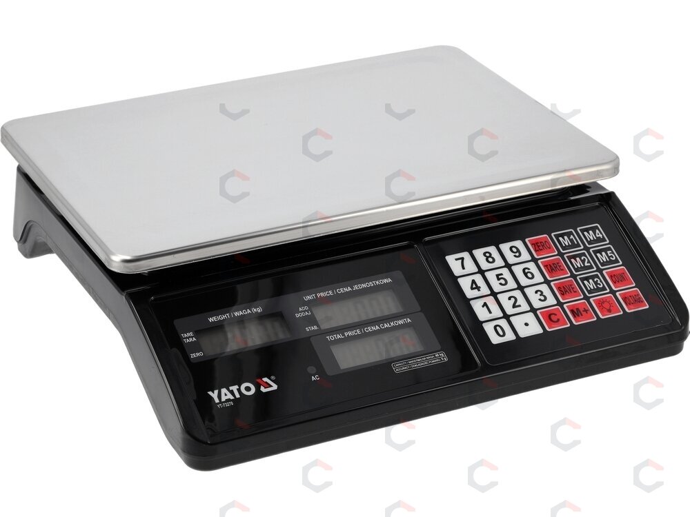 Elektroninės prekybinės svarstyklės | dvipusis ekranas | 40 kg | 5 g (YT-73270) Elektroninės prekybinės svarstyklės | dvipusis ekranas | 40 kg | 5 g (YT-73270)