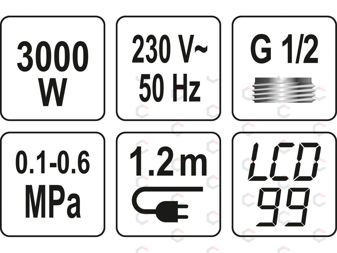 Elektrinis vandens šildytuvas / maišytuvas | LCD | KATLA-2 (75922) 2