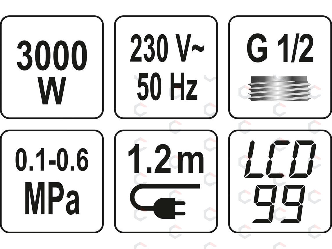Elektrinis vandens šildytuvas / maišytuvas su dušu | LCD | KATLA-4 (75924) 2