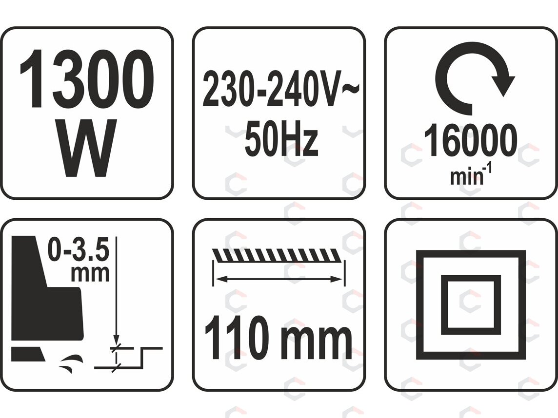 Elektrinis oblius | 110 mm / 1300W (YT-82144) 4 Elektrinis oblius | 110 mm / 1300W (YT-82144) 4