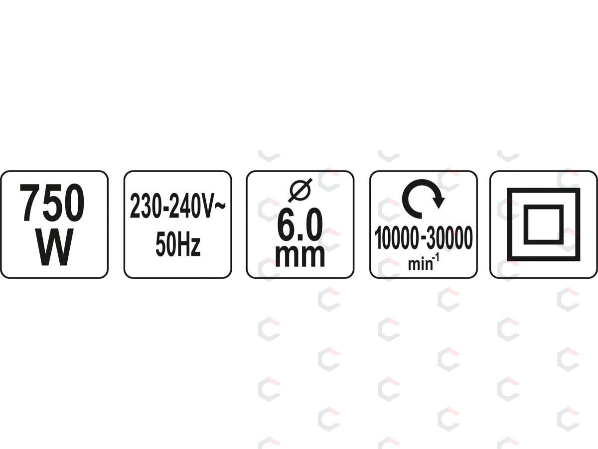 Elektrinis tiesinis šlifuoklis | 750 W | 10 000–30 000 aps./min | 6 mm griebtuvui (YT-82080) 4 Elektrinis tiesinis šlifuoklis | 750 W | 10 000–30 000 aps./min | 6 mm griebtuvui (YT-82080) 4