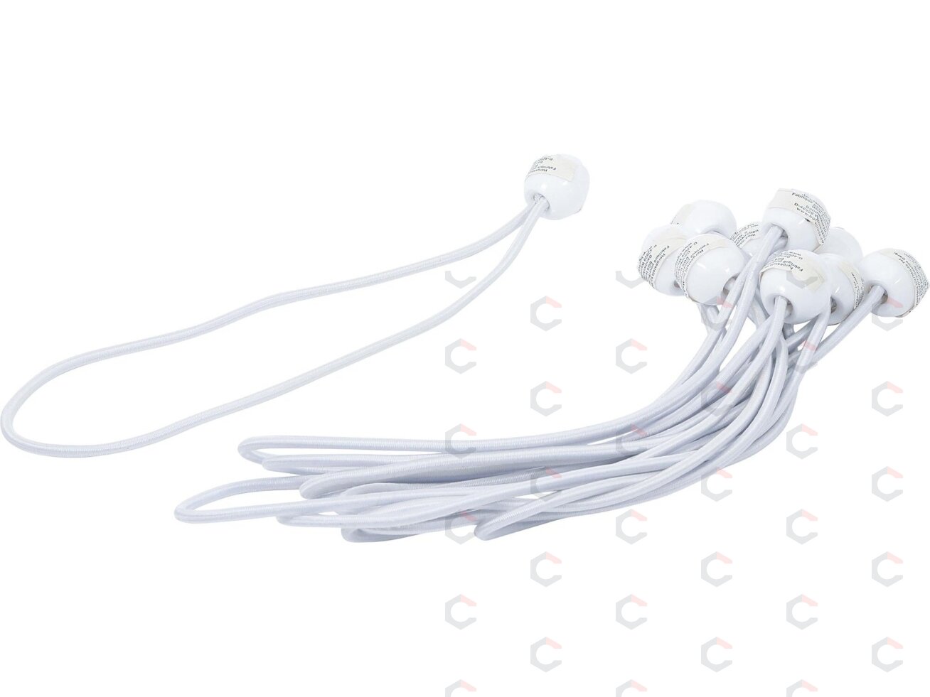 Elastinių kilpų rinkinys tentams | su bumbulu | 270 mm / 10 vnt. (85525) 2 Elastinių kilpų rinkinys tentams | su bumbulu | 270 mm / 10 vnt. (85525) 2