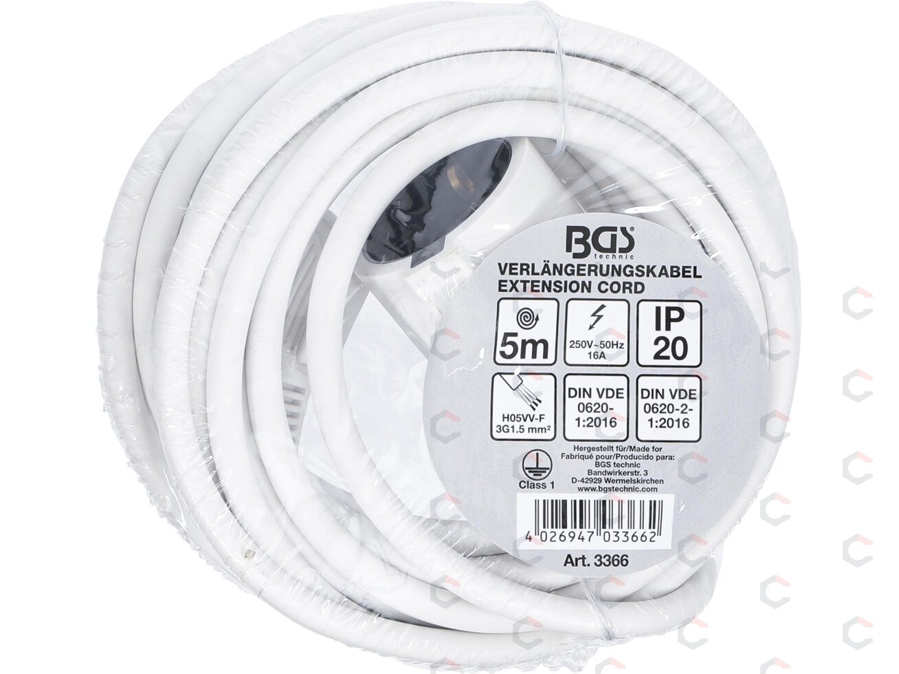 Elektrinis ilgintuvas | 5 m | 3 x 1.5 mm² | IP 20 (3366) 2