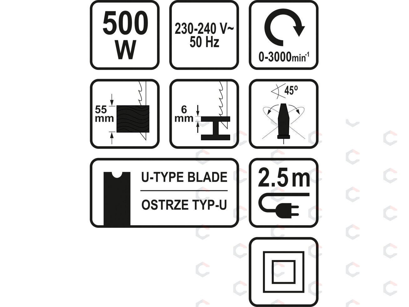 Elektrinis siaurapjūklis | 500W (79473) 3 Elektrinis siaurapjūklis | 500W (79473) 3