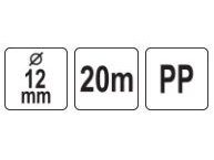 Pinta polipropileno virvė | juoda | 12 mm | 20 m (69480) 3 Pinta polipropileno virvė | juoda | 12 mm | 20 m (69480) 3