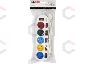 Elektrinis ilgintuvas | su jungikliais | ABS | 5 lizdai (72460) 3