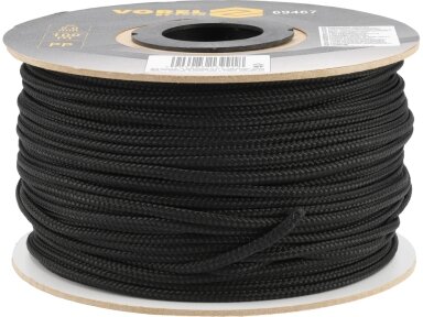 Pinta polipropileno virvė | juoda | 5 mm | 100 m (69467)
