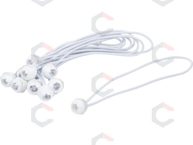 Elastinių kilpų rinkinys tentams | su bumbulu | 270 mm / 10 vnt. (85525) Elastinių kilpų rinkinys tentams | su bumbulu | 270 mm / 10 vnt. (85525)