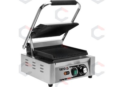 Kontaktinis grilis YATO | rifliuotas | 32 cm | 1,8 kW (YG-04555)