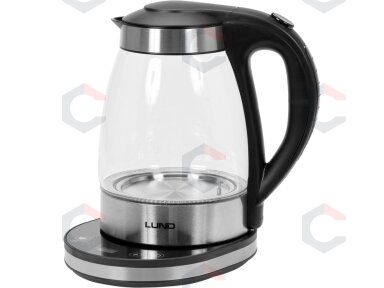Elektrinis stiklinis virdulys LUND | LED | 1,8 l | temperatūros reguliavimas (68174)