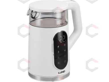 Elektrinis virdulys LUND | 1,7 l | temperatūros reguliavimas | baltas (68224) Elektrinis virdulys LUND | 1,7 l | temperatūros reguliavimas | baltas (68224)