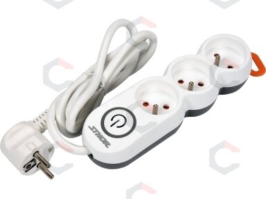 Elektrinis ilgintuvas | 3 lizdai | 1,5 mm2 | 1,5 m (72350) Elektrinis ilgintuvas | 3 lizdai | 1,5 mm2 | 1,5 m (72350)