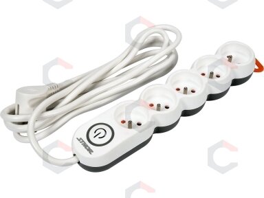 Elektrinis ilgintuvas | 5 lizdai | 1,5 mm2 | 3 m (72357) Elektrinis ilgintuvas | 5 lizdai | 1,5 mm2 | 3 m (72357)