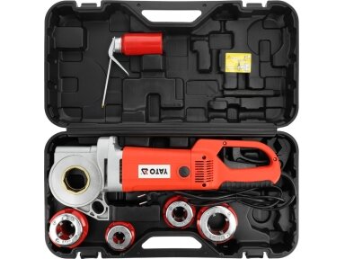 Elektrinis vamzdžių sriegiklio rinkinys 1/2"–1 1/4", 2300 W YATO (YT-29011)