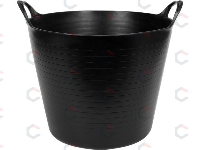 Elastinis plastikinis indas / tara | juodas lankstus kibiras | 27 l (35580) 1 Elastinis plastikinis indas / tara | juodas lankstus kibiras | 27 l (35580) 1