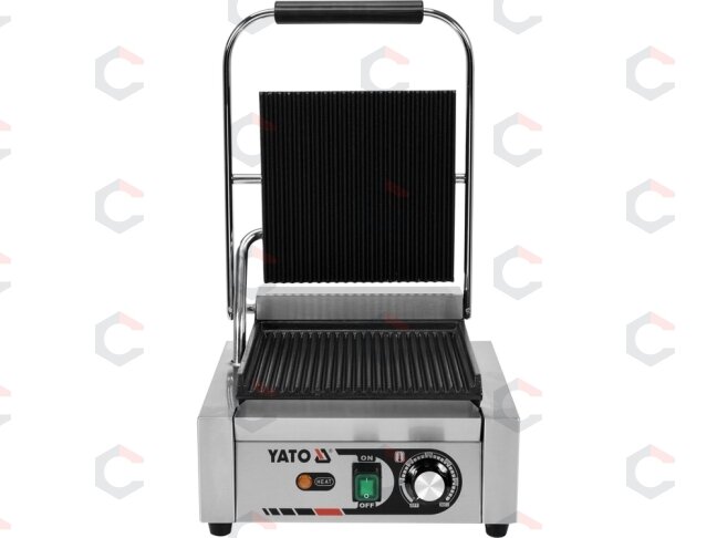Kontaktinis grilis YATO | rifliuotas | 32 cm | 1,8 kW (YG-04555) 1 Kontaktinis grilis YATO | rifliuotas | 32 cm | 1,8 kW (YG-04555) 1