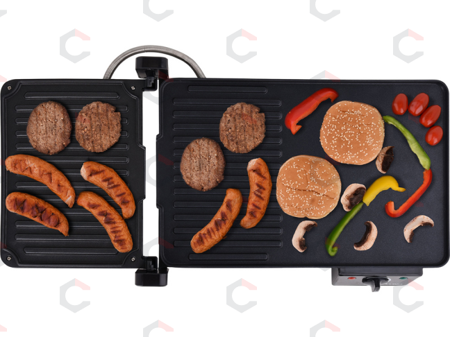 Elektrinis stalinis grilis LUND | 2 viename | 40,5 × 25 cm | 2000 W (67455) 10