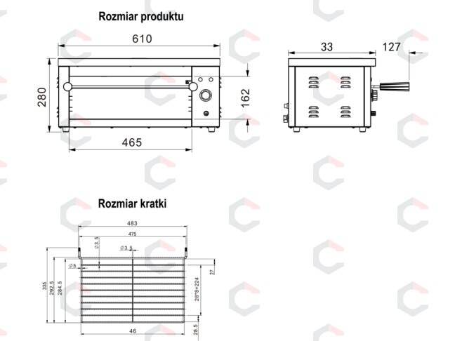 Elektrinis skrudintuvas YATO | 2000 W | 61 × 33 × 28 cm (YG-04650) 8