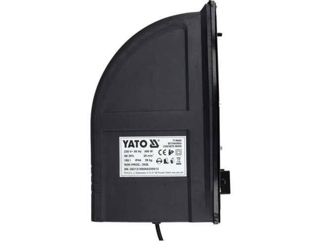 Elektrinė betono maišyklė YATO | 800 W | 160 l | 230 V (YT-90602) 16 Elektrinė betono maišyklė YATO | 800 W | 160 l | 230 V (YT-90602) 16