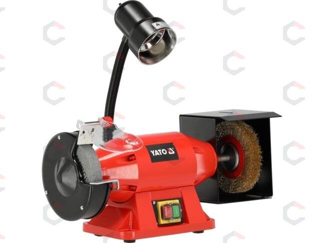 Elektrinis galąstuvas | su lempa | varinė apvija | YATO PREMIUM | 520W (150X32 mm) (YT-822107) 1 Elektrinis galąstuvas | su lempa | varinė apvija | YATO PREMIUM | 520W (150X32 mm) (YT-822107) 1