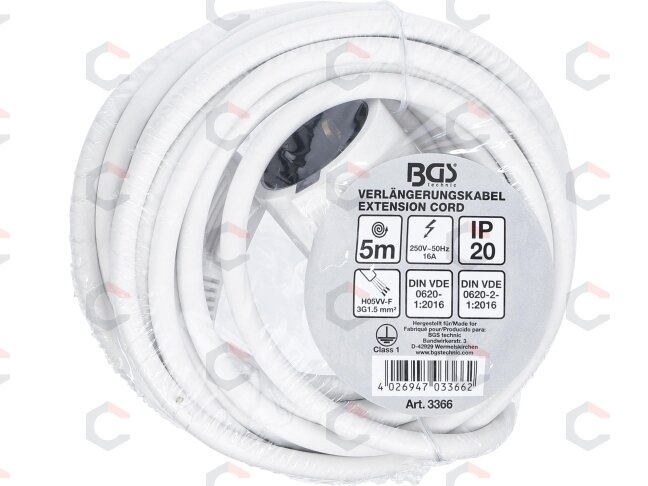 Elektrinis ilgintuvas | 5 m | 3 x 1.5 mm² | IP 20 (3366) 2